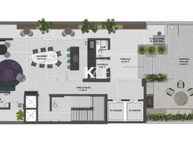 Imagem 1: Apartamento 3 Dormitórios, em Construção, no Centro de Florianópolis