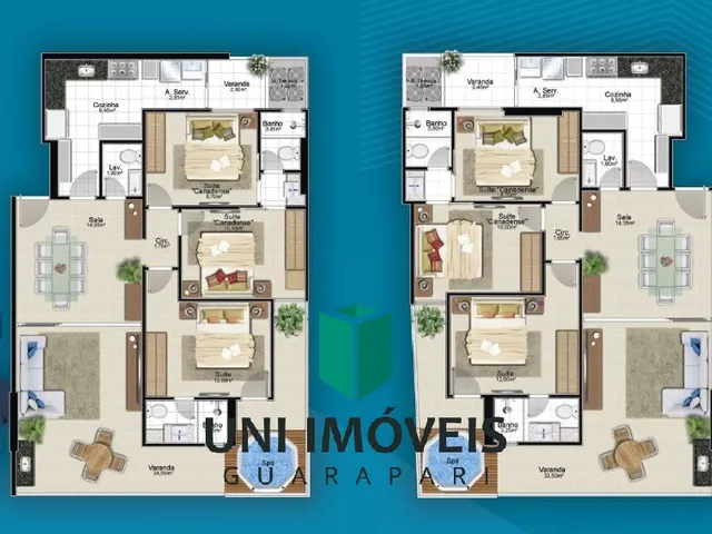 Imagem 3: Apartamento à venda no Edifício José Rebuzzi em Guarapari. Alto padrão com vista para