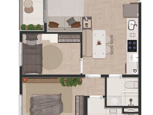 Imagem 2: Sou Pleno Cotia Apartamento com 2 dormitórios