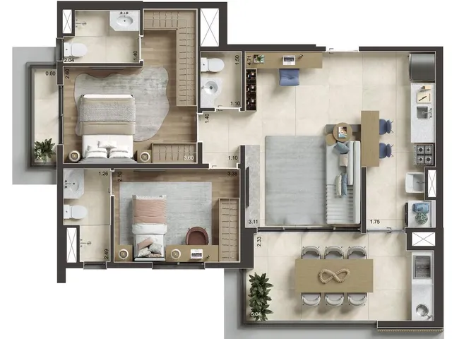 Imagem 3: Nid Alphaville Apartamento com 2 dormitórios