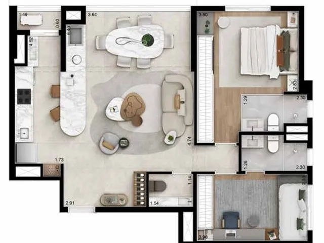 Imagem 7: Yara por Dubai Apartamento com 2 dormitórios