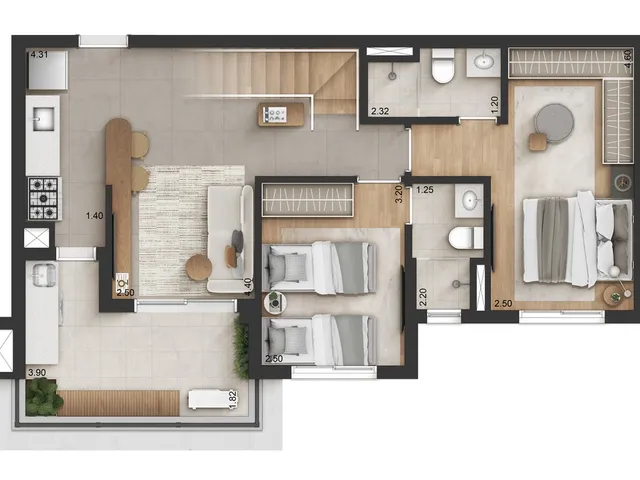 Imagem 7: Apartamento à venda no bairro Jardim Tupanci - Barueri/SP