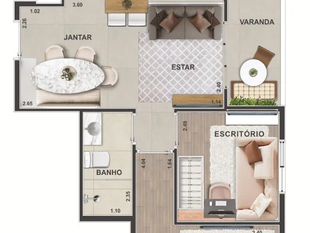 Imagem 2: Videre Apartamento com 2 dormitórios