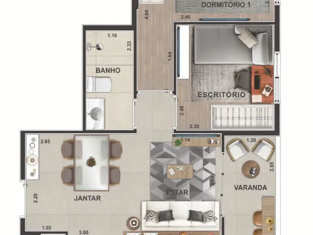 Imagem 3: Videre Apartamento com 2 dormitórios