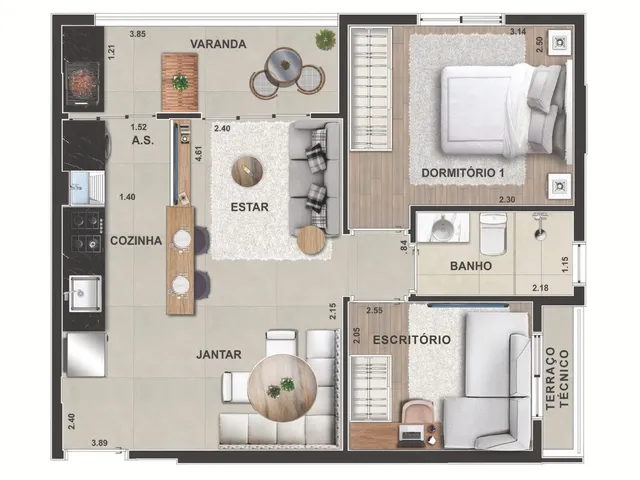 Imagem 5: Videre Apartamento com 2 dormitórios