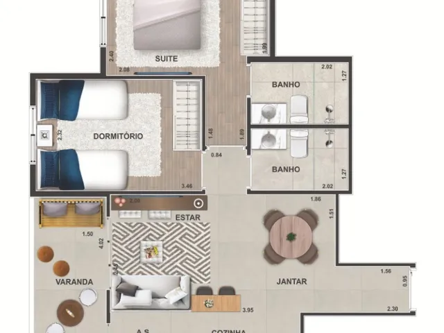 Imagem 6: Videre Apartamento com 2 dormitórios