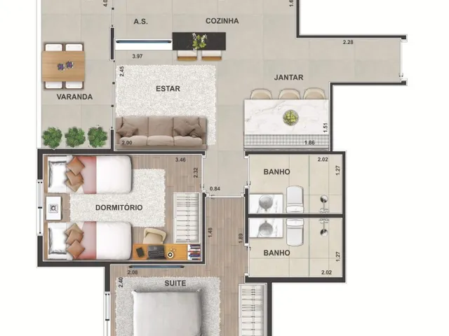 Imagem 7: Videre Apartamento com 2 dormitórios