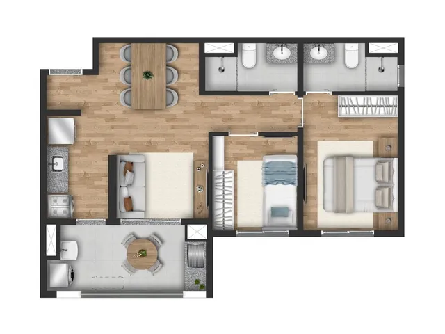 Imagem 5: Bios Veleiros Apartamento com 2 dormitórios