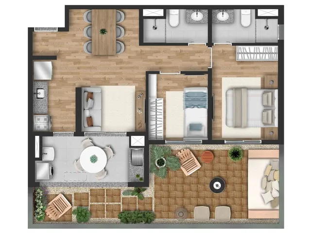 Imagem 7: Bios Veleiros Apartamento com 2 dormitórios