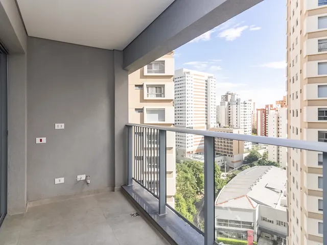 Imagem: O studio possui 1 Dormitório, 1 Banheiro, 23m² de Área e