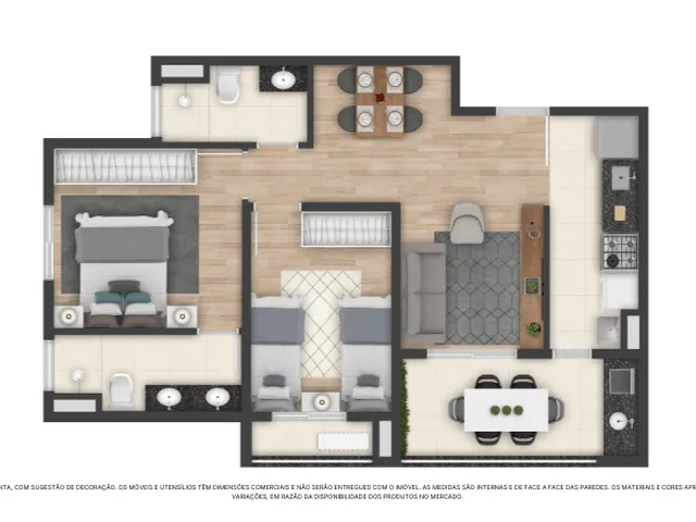 Imagem 5: Jjr Hortência Apartamento com 3 dormitórios