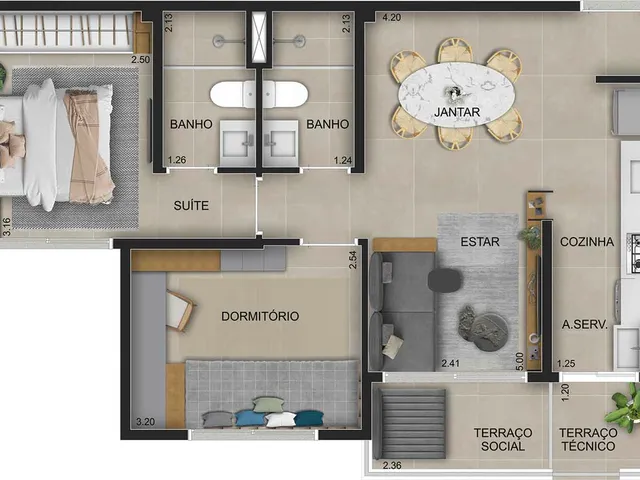 Imagem 3: Moved Osasco Residence