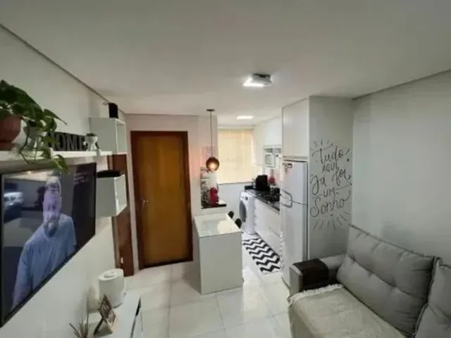 Imagem: O apartamento possui 1 Dormitório, 1 Banheiro, 1 Vaga na