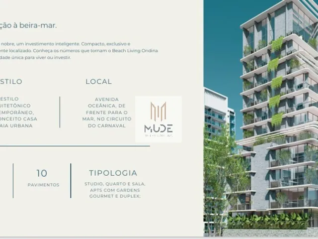 Imagem 3: BEACH LIVING ONDINA: Studios e Lofts com área de 18,93 a 47,02 m² - com frente e vista