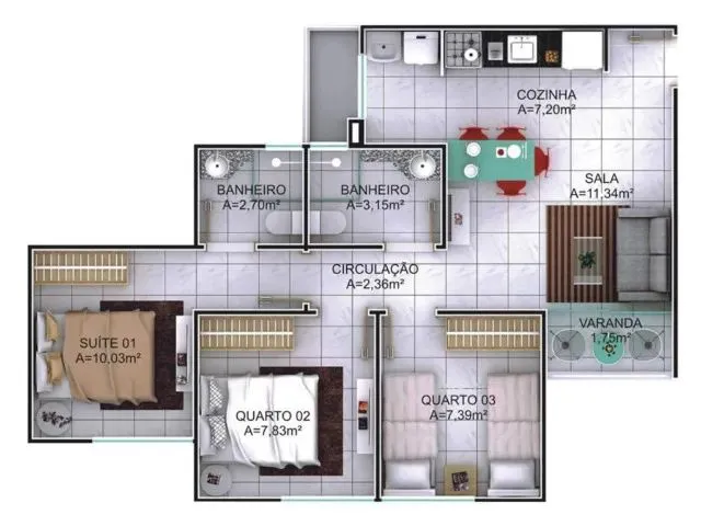 Imagem: Apartartamento no Jardins Residence Club