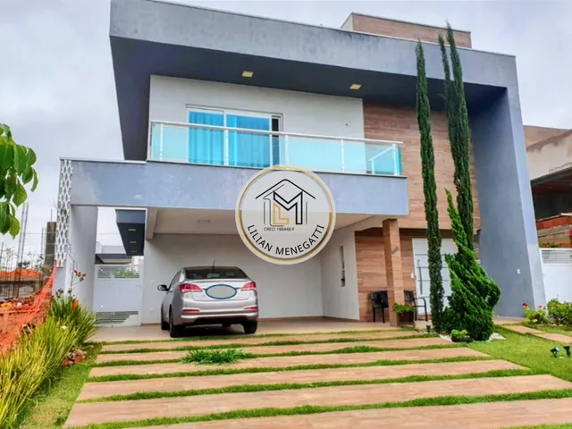 Imagem: A casa em condomínio possui 4 Dormitórios, 3 Suítes, 5