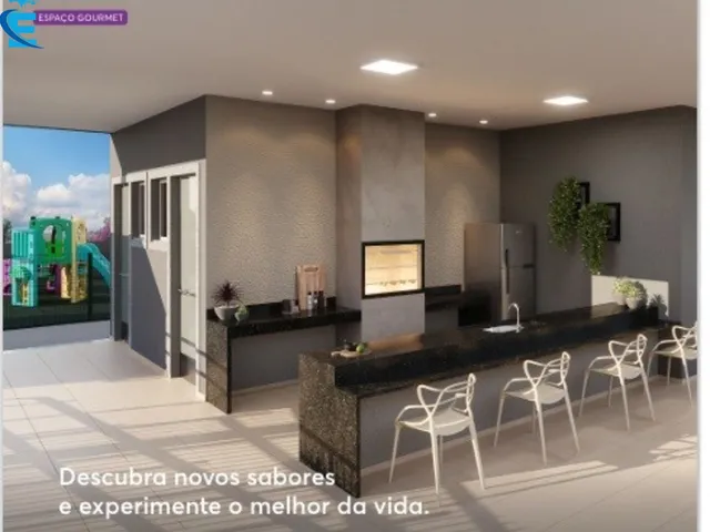 Imagem 12: Apto de 2 quartos, sendo um suíte, de 47,40 m², com área de lazer completa