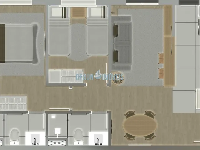 Imagem 7: Apartamento 2 dormitórios com suite e area de lazer em Cachoeirinha até 100% financiado