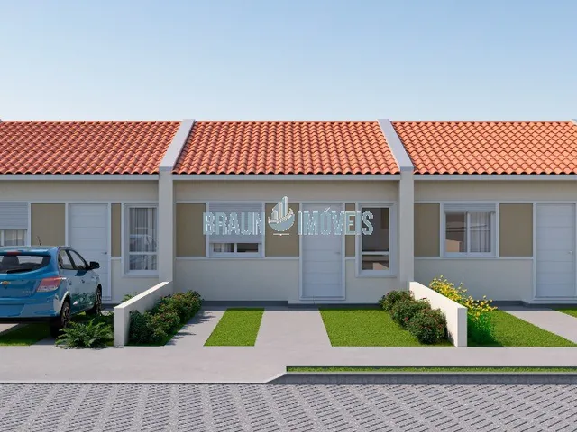 Imagem 2: Casas de 1 e 2 dormitórios com pátio privativo e infraestrutura completa, além de