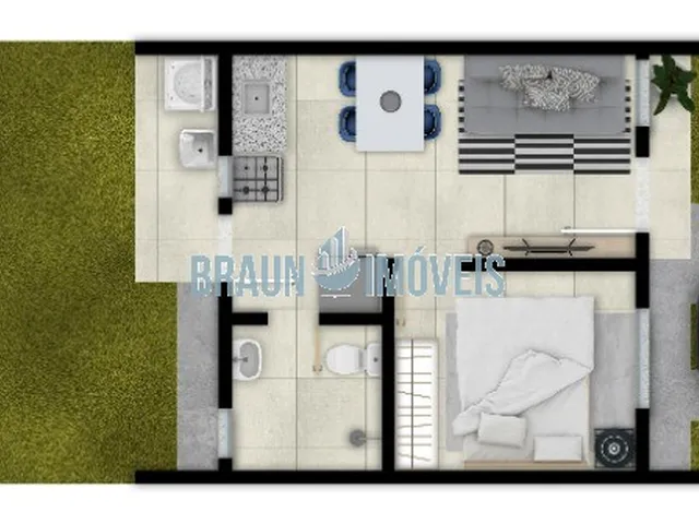 Imagem 4: Casas de 1 e 2 dormitórios com pátio privativo, á venda e Cachoeirinha, próximo ao