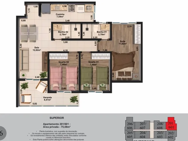 Imagem 5: Apartamentos 2 e 3 quartos com suite e varanda gourmet na Parada 40
