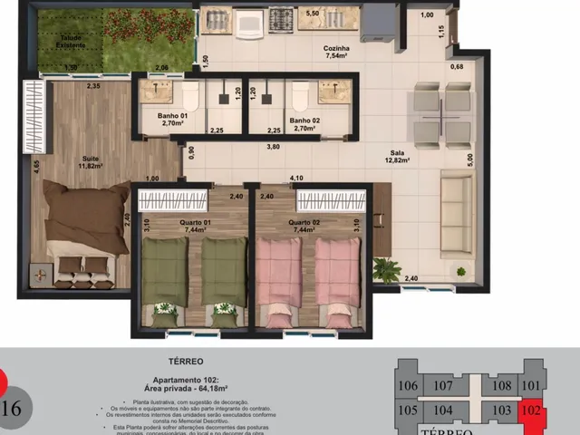 Imagem 8: Apartamentos 2 e 3 quartos com suite e varanda gourmet na Parada 40