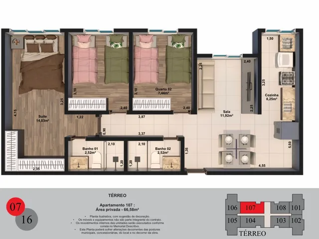 Imagem 11: Apartamentos 2 e 3 quartos com suite e varanda gourmet na Parada 40