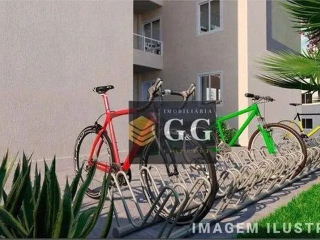 Imagem: O apartamento possui 2 Dormitórios, 1 Banheiro, 1 Vaga na