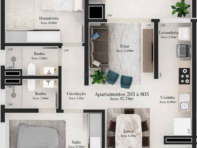 Imagem 4: Apartamento com 2 Dormitorio(s) localizado(a) no bairro Centro em Ivoti / Rio Grande do