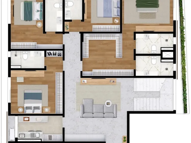 Imagem 6: Apartamento à venda no bairro Mercês - Curitiba/PR