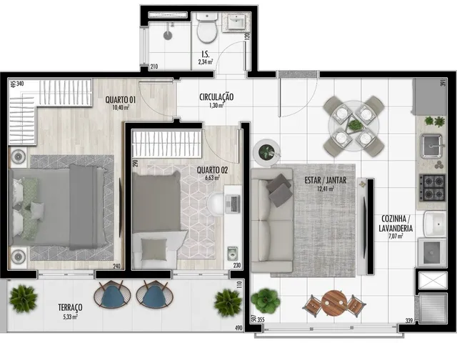 Imagem 4: Apartamento à venda no bairro Santa Cândida - Curitiba/PR