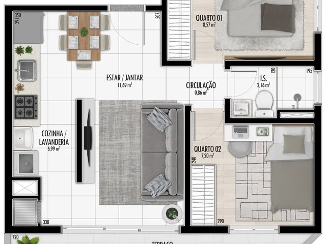 Imagem 5: Apartamento à venda no bairro Santa Cândida - Curitiba/PR