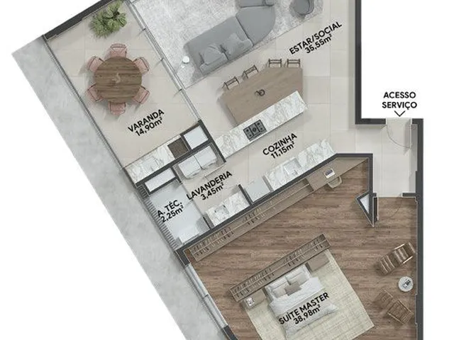 Imagem 10: Cobertura de luxo com 3 suítes, 3 vagas na Água Verde, Curitiba-PR: 312,49 m² de puro