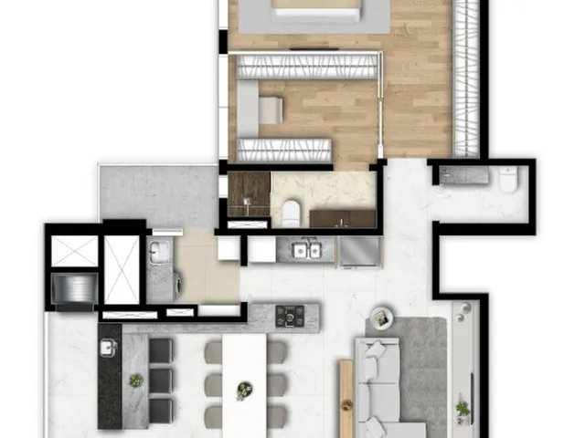 Imagem 16: Apartamento à venda no Bigorrilho: 2 Suítes, 3 Vagas, 127m² - Curitiba-PR
