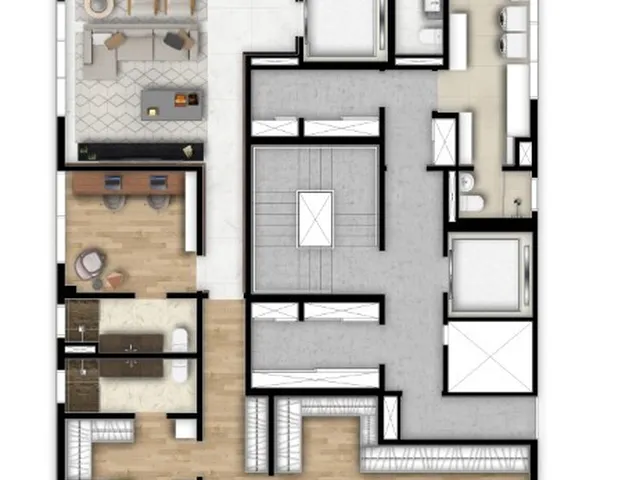 Imagem 9: Apartamento à venda em Curitiba-PR, Bigorrilho: 2 quartos, 2 suítes, 3 banheiros, 2