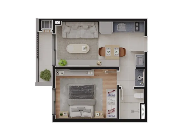 Imagem 5: Apartamento à venda em Curitiba-PR, Alto da Glória: 2 quartos, 1 suíte, 2 banheiros, 1