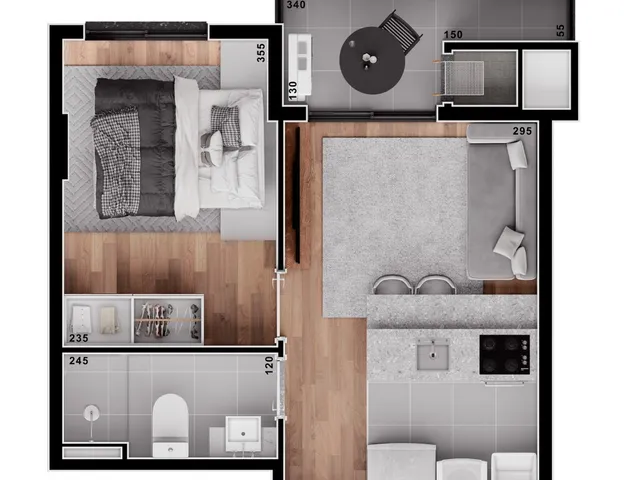 Imagem 3: Apartamento À Venda no Bairro Centro - Curitiba/Pr