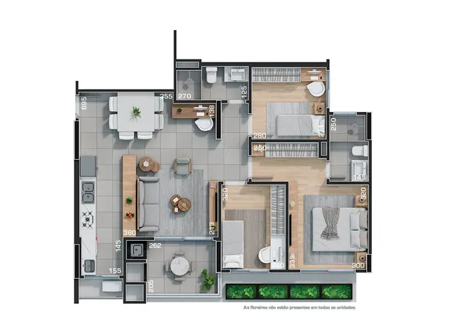 Imagem 6: Cobertura à venda no Ecoville : 3 quartos, 3 suítes, 3 banheiros, 2 vagas, 193,59m²