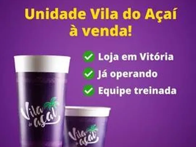 Imagem 1: Oportunidade Lojas de Açaí a Venda