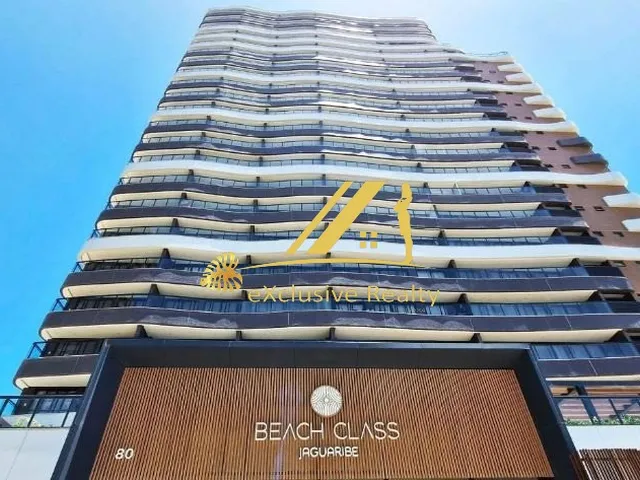 Imagem 8: Beach Class Jaguaribe: quarto e sala com varanda vista mar, andar alto!1 vaga rotativa
