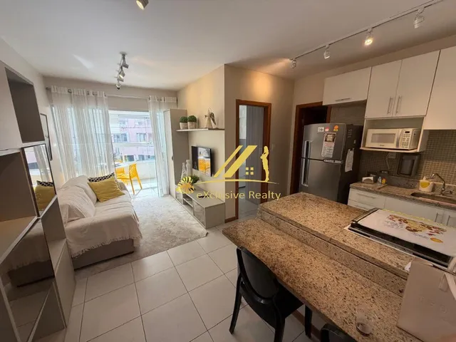 Imagem 8: Quarto e sala super charmoso com varanda no Condomínio Ondina Residence. 43m2, cozinha