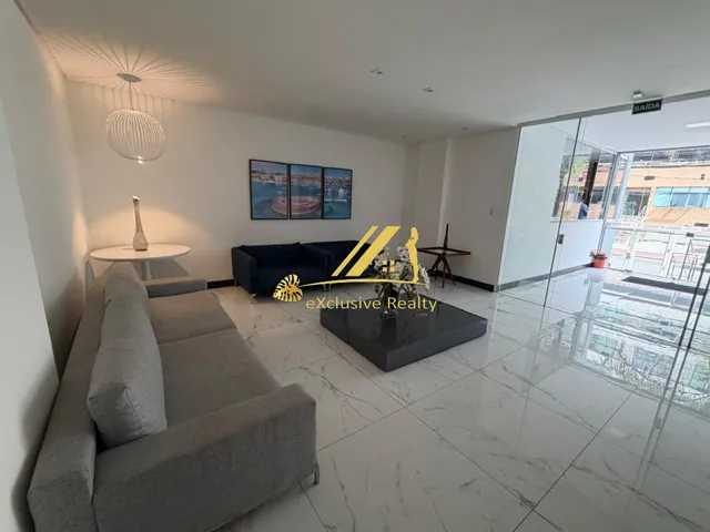 Imagem 5: Quarto e sala super charmoso com varanda no Condomínio Ondina Residence. 43m2, cozinha