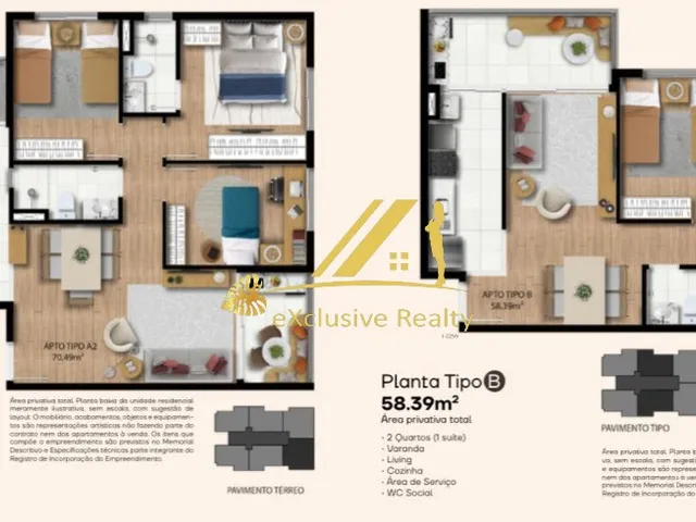 Imagem 14: VOG AMADO, apartamento 2 quartos com suíte e varanda, 58,39m2, em Ilhéus, na Praia dos