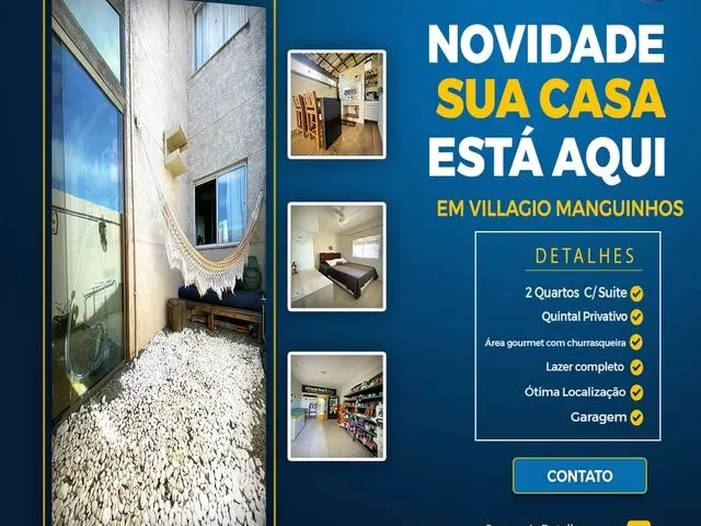 Imagem: Casa com 2 Quartos em Manguinhos - Serra