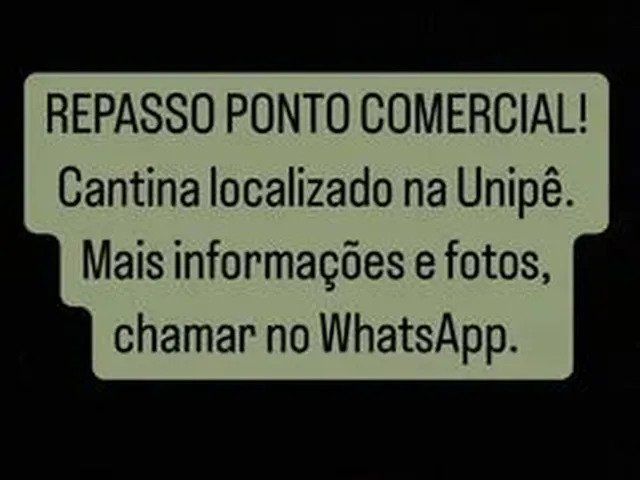 Imagem: Repasse Cantina na Unipê