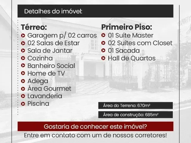 Imagem 6: Vende-Se Casa Perfeita 100% Mobiliada, Estino Neo Classica com Mais de 600 M²