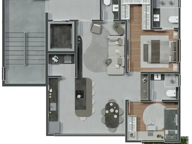 Imagem 12: Apartamento à venda no Seleto Fascino, com 2 quartos e 69m²