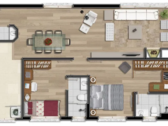 Imagem 8: Chartres Apartamento com 2 dormitórios