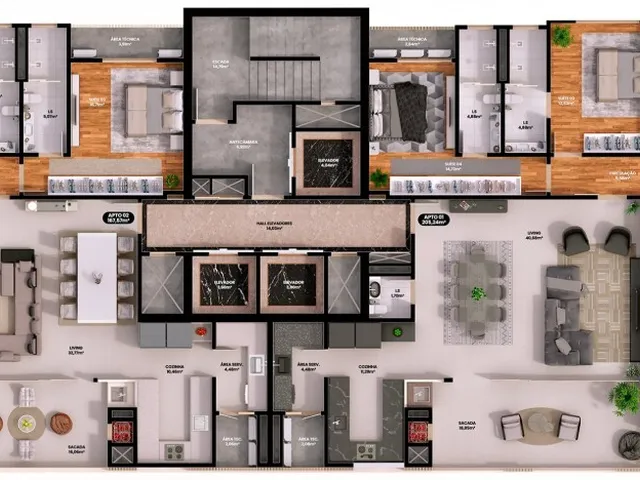 Imagem 4: Sun Breeze Apartamento com 4 dormitórios