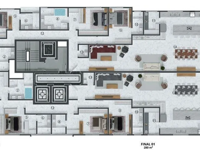 Imagem 6: Ópera Apartamento com 4 dormitórios